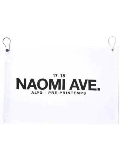 Alyx White 'naomi Ave' Towel