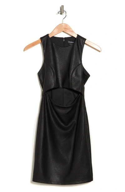 Bebe Keyhole Mini Dress In Black