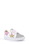 Yosi Samra Kids' Miss Harper Sneaker In Pink Zig Zag