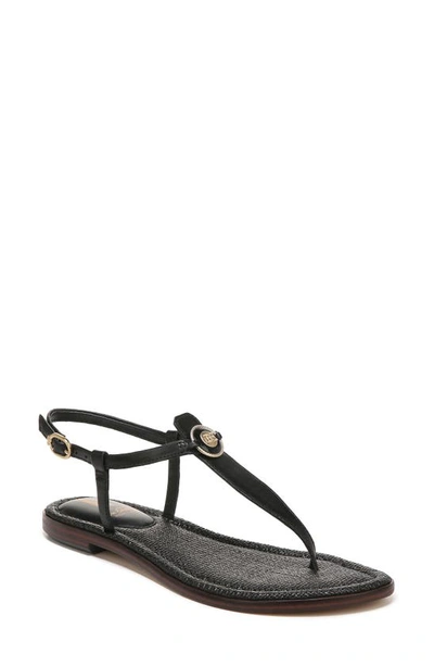 Sam Edelman Women's Gigi T-strap Flat Sandals Women's Shoes In Black