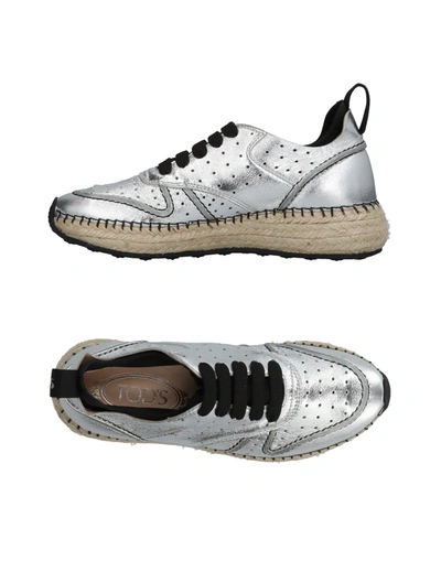 Tod's Sneakers In Silver