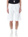 Raf Simons Knee-length Denim Shorts In White