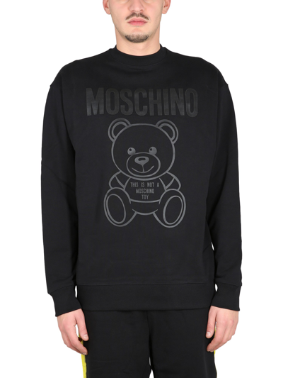 Moschino Teddy Sweatshirt In Black
