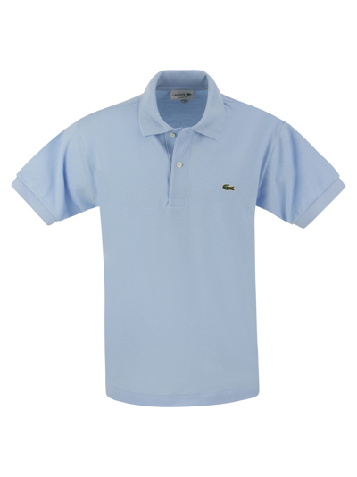 Lacoste Classic Fit Cotton Pique Polo Shirt In Celeste