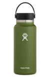 Hydro Flask 32-ounce Wide Mouth Cap Water Bottle In Olive