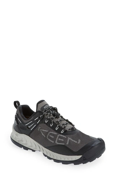Keen Nxis Evo Waterproof Hiking Shoe In Magnet/ Vapor