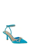 Bcbgeneration Ildy Pointed Toe Pump In Electric Blue Neoprene