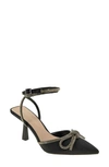 Bcbgeneration Ildy Pointed Toe Pump In Black Neoprene