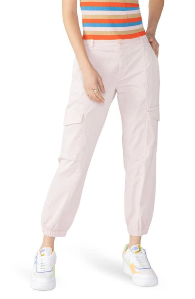 Sanctuary Rebel Crop Stretch Cotton Pants In Washed Pink
