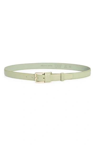 Ted Baker Saaman Leather Belt In Green