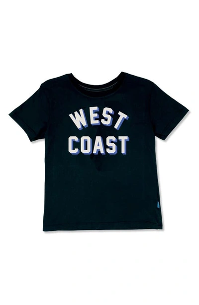 Feather 4 Arrow Kids' West Coast Cotton Graphic Tee In Black