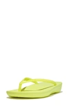 Fitflop Iqushion Flip Flop In Electric Yellow