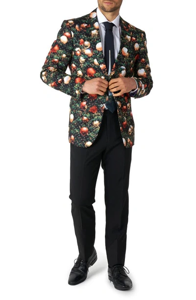 Opposuits Shine Pine Suit & Tie In Black