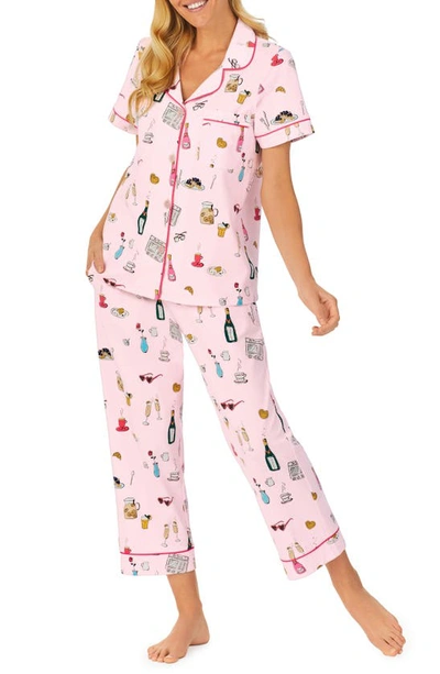 Bedhead Pajamas Classic Crop Pajamas In Lets Do Brunch