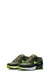 Nike Kids' Air Max 90 Ltr Sneaker In Medium Olive/volt/black