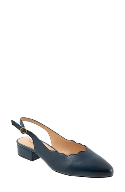 Trotters Joselyn Slingback In Navy