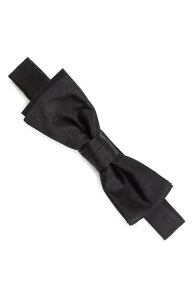 Hugo Boss Pre-tied Silk Bow Tie In Black