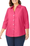 Foxcroft Paige Button-up Shirt In French Rose