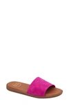 Andre Assous Paloma Woven Slide Sandal In Fuchsia