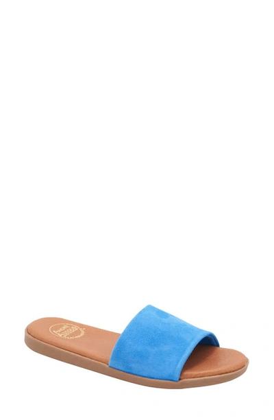 Andre Assous Paloma Woven Slide Sandal In Blue