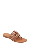 Andre Assous Nice Woven Sandal In Cuero Multi