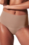 Spanx Undie-tectable Smoothing Thong In Cafe Au Lait-neutral