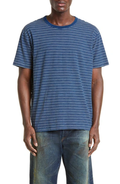 Polo Ralph Lauren Stripe T-shirt In Indigo Multi