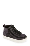 Billy Footwear Kids' Billy Cs High Top Sneaker In Charcoal / Black