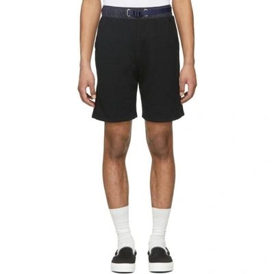 John Elliott Elasticated Fitted Shorts - Black