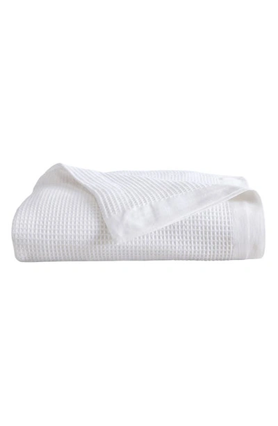 Woven & Weft Soft Cotton All-season Waffle Weave Throw Blanket In White