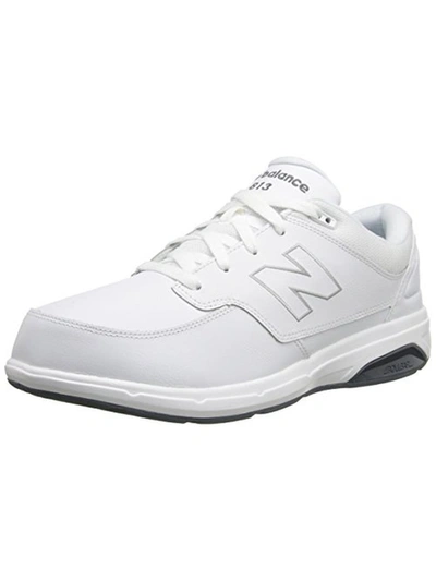 New Balance 813 Mens Leather Mesh Walking Shoes In White