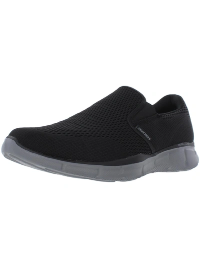 Skechers Equalizer-double Play Mens Fitness Performance Slip-on Sneakers In Black