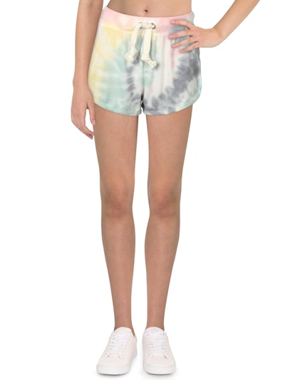 Vintage Havana Suga Womens Tie-dye Comfy Shorts In Multi