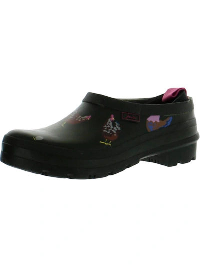 Joules Pop On Womens Waterproof Slip On Rain Boots In Purple