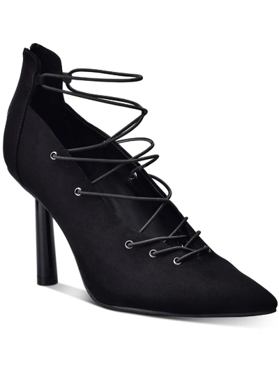 Wild Pair Dezmun Womens Lace-up Zip-up Lace-up Heels In Multi