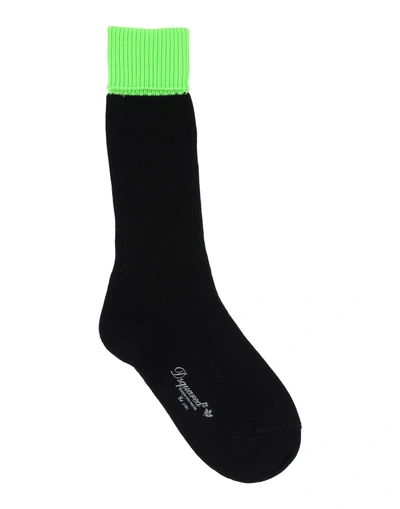 Dsquared2 Short Socks In Acid Green