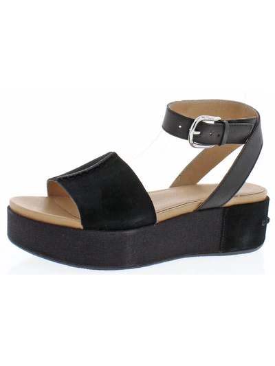 Ugg Chapala Womens Leather Ankle Platform Sandals In Black
