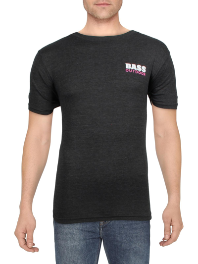 Bass Mens Casual Logo Graphic T-shirt In Black