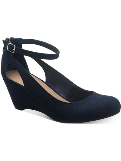 Sun + Stone Miley Womens Adjustable Dressy Wedge Heels In Multi