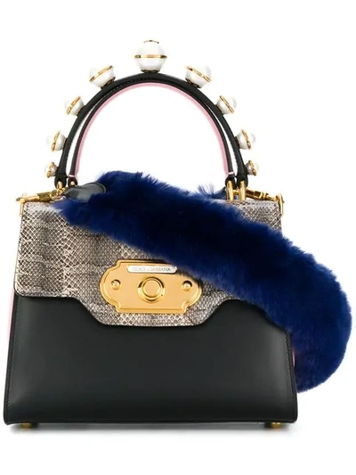 Dolce & Gabbana Small Welcome Bag In Black