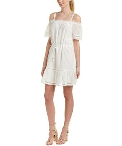 Ella Moss Lace Cold-shoulder Dress In White