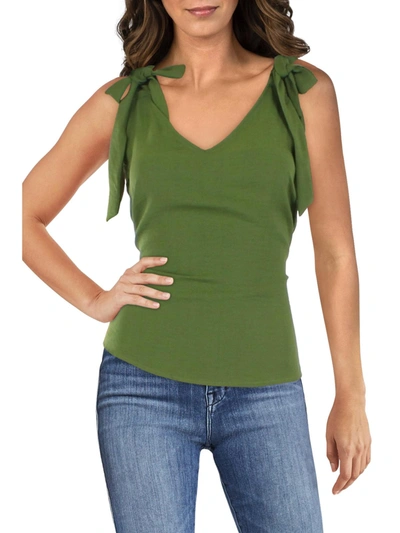 Riley & Rae Lily Womens Tie Shoulder V Neck Tank Top In Multi