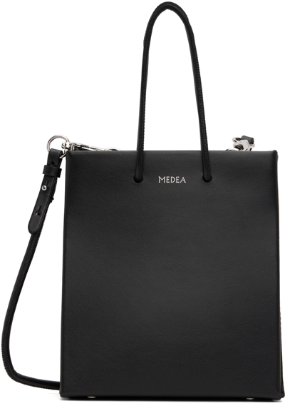 Medea Leather Short Bag In Black