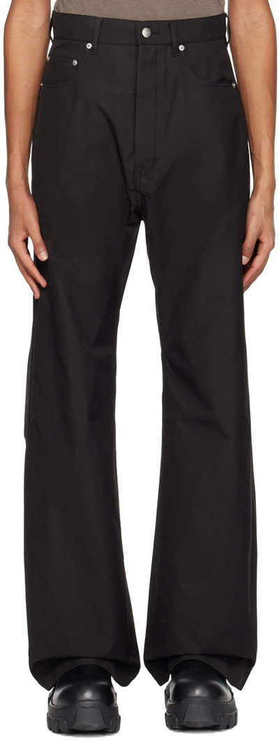 Rick Owens Geth Wide-leg Trousers In Nero