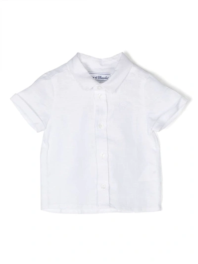 Tartine Et Chocolat Babies'  Boys White Linen Shirt