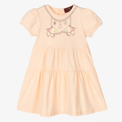 Aigner Babies'  Girls Pink Cotton Jersey Dress