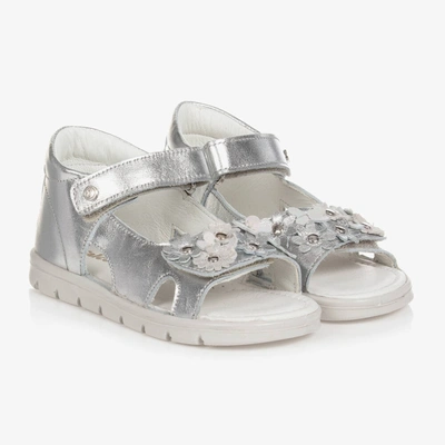 Falcotto By Naturino Babies'  Girls Silver Leather Sandals