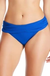 Bleu By Rod Beattie Kore Sarong Hipster Bikini Bottoms In Cobalt