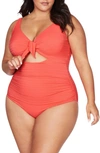 Artesands Aria Cezanne One-piece Swimsuit In Coral