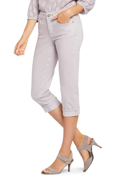Nydj Marilyn Straight Leg Capri Jeans In Pearl Grey